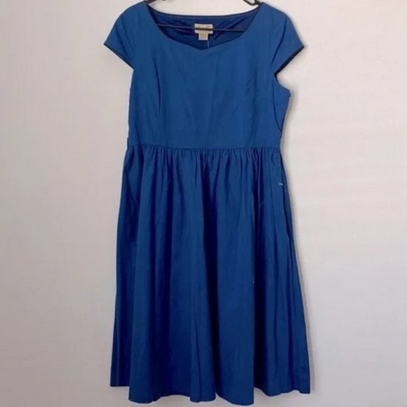 Lindy Bop Dresses & Skirts - Lindy Bop blue Dress  with Bow belt